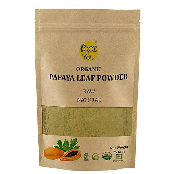 Food For You Organic Papaya Leaf Powder Imported